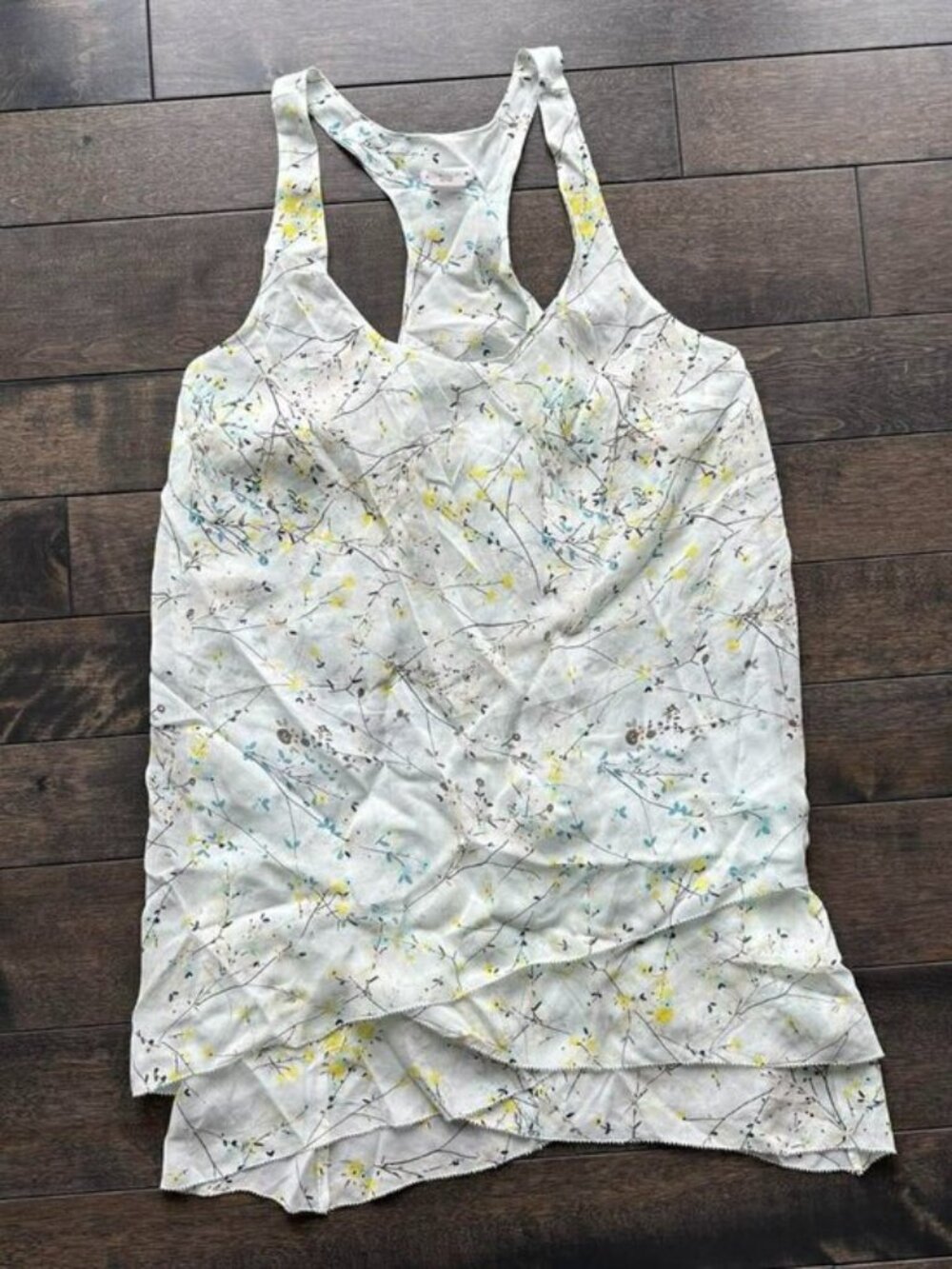 Club Monaco Floral Silk Top
